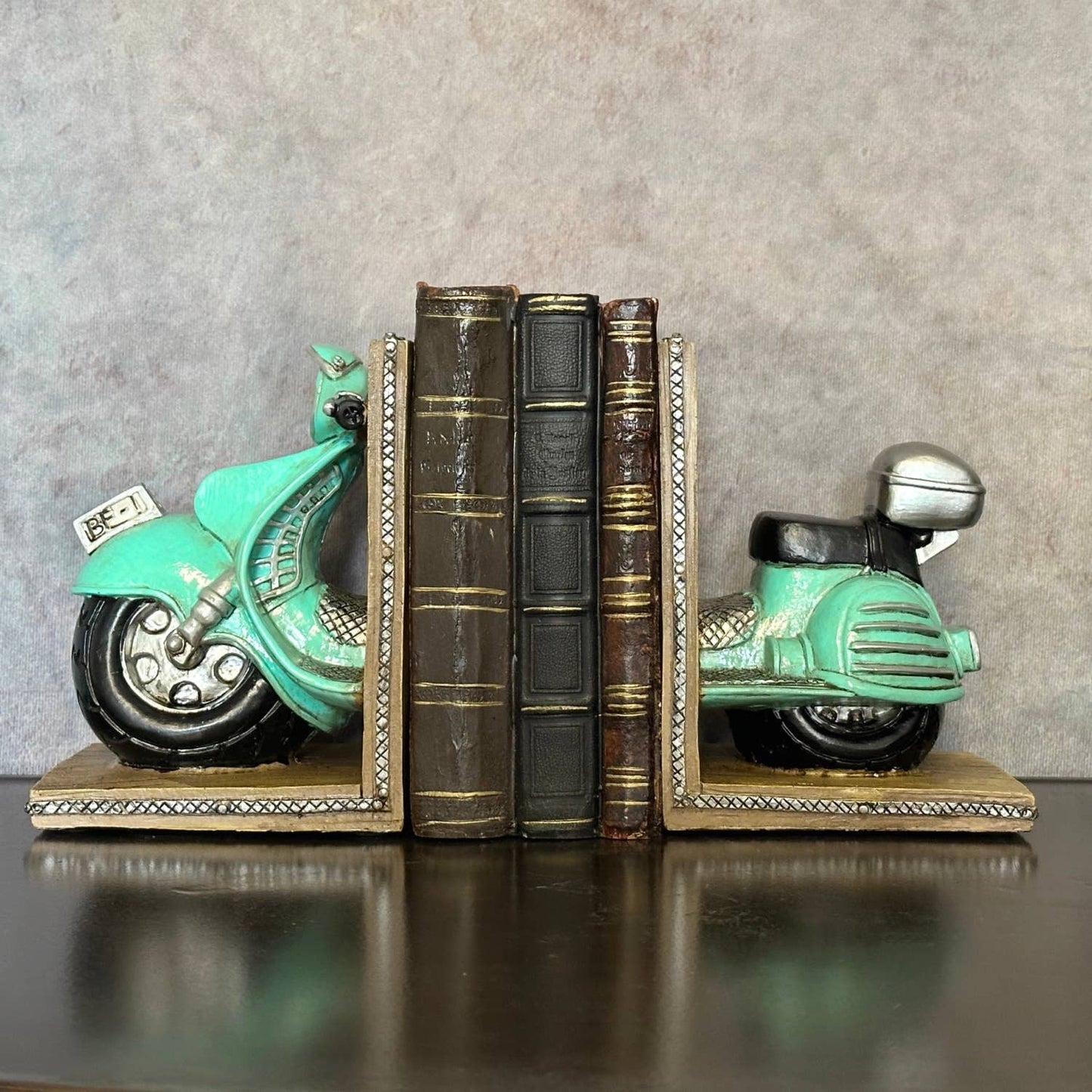Vintage Scooter Bookends, This is just stunning!
