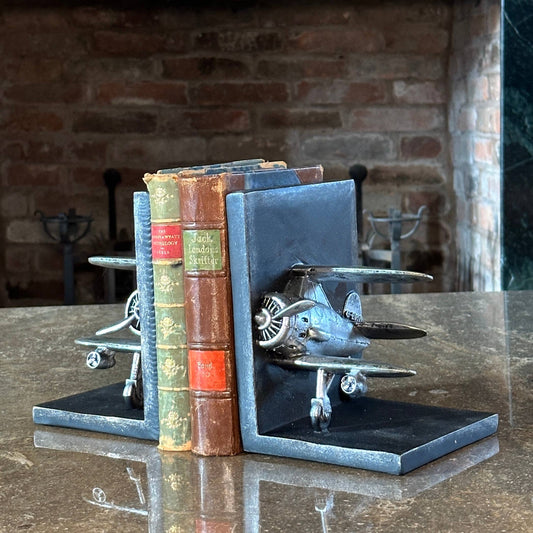 Biplane Bookends! 13cm x 14cm x 18cm