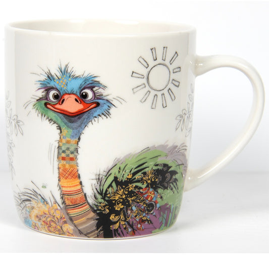 Bug Art Oscar Ostrich Mug with presentation box