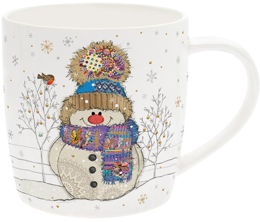Bug Art Snowman Mug with presentation box.