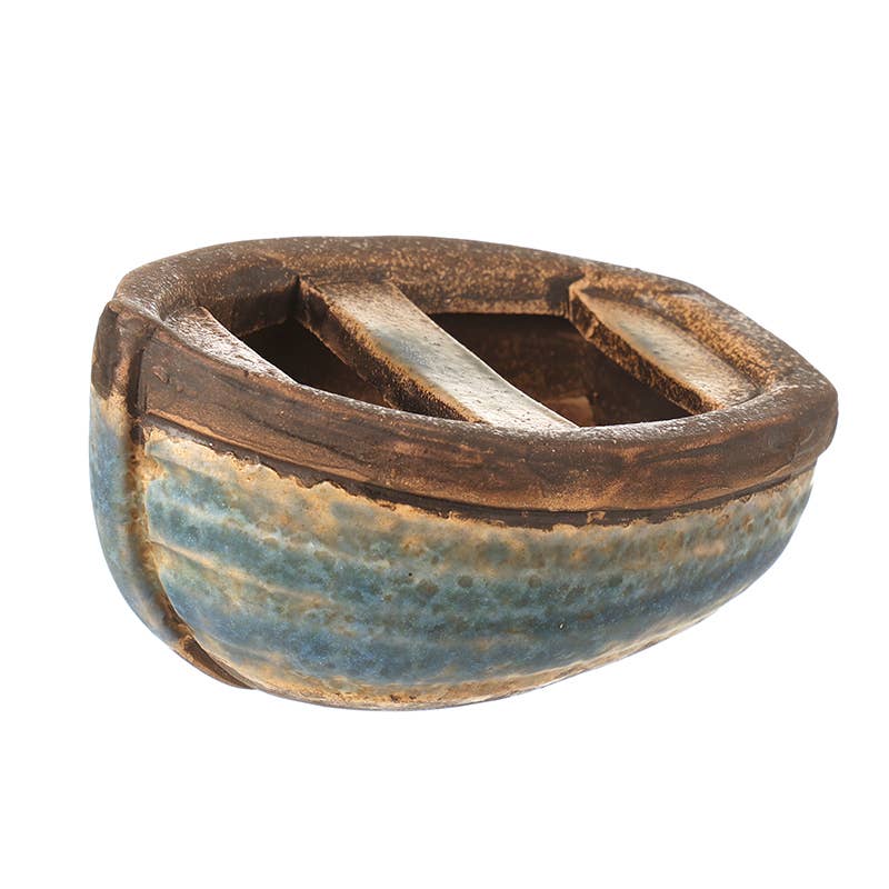 Ceramic Boat Ornament 9x6.2x5.1 cm (small)
