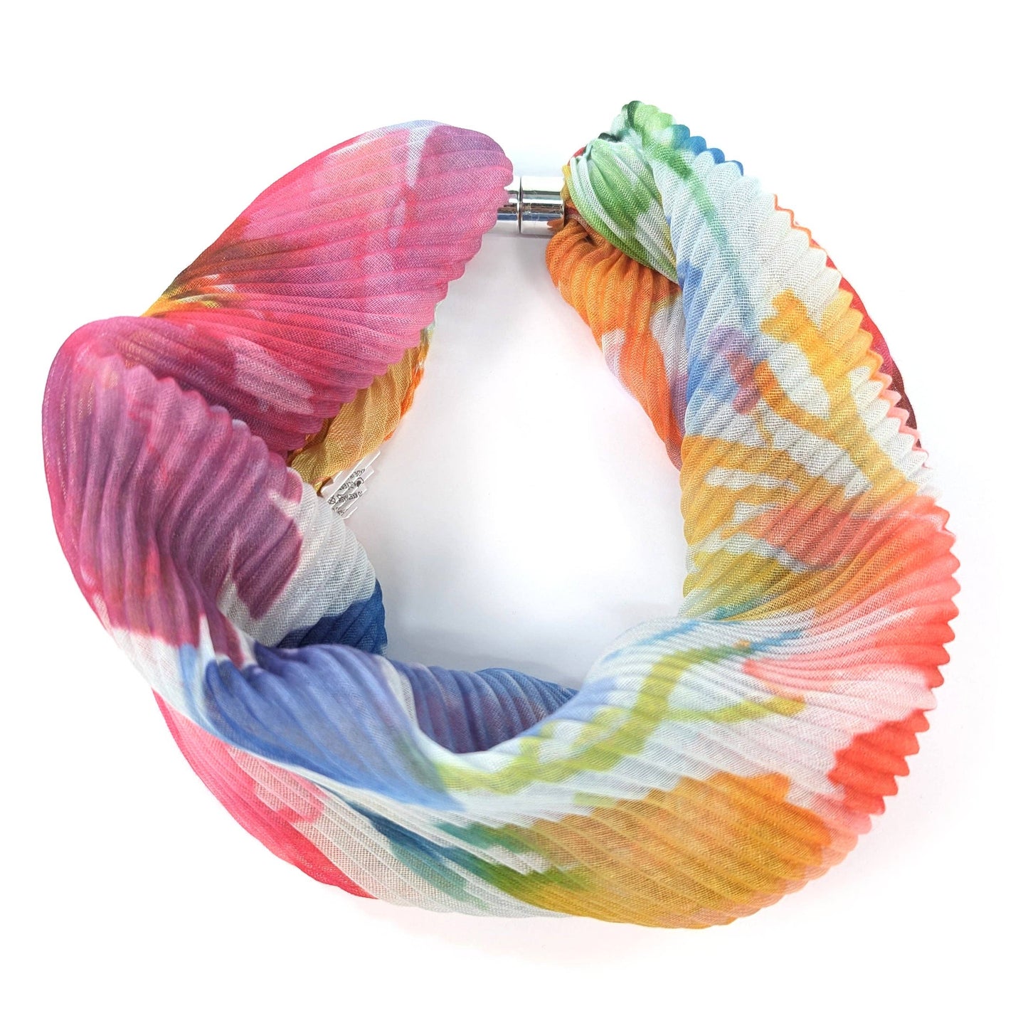 Watercolour Brights Neck Scarf | Magnetic Clasp Snood