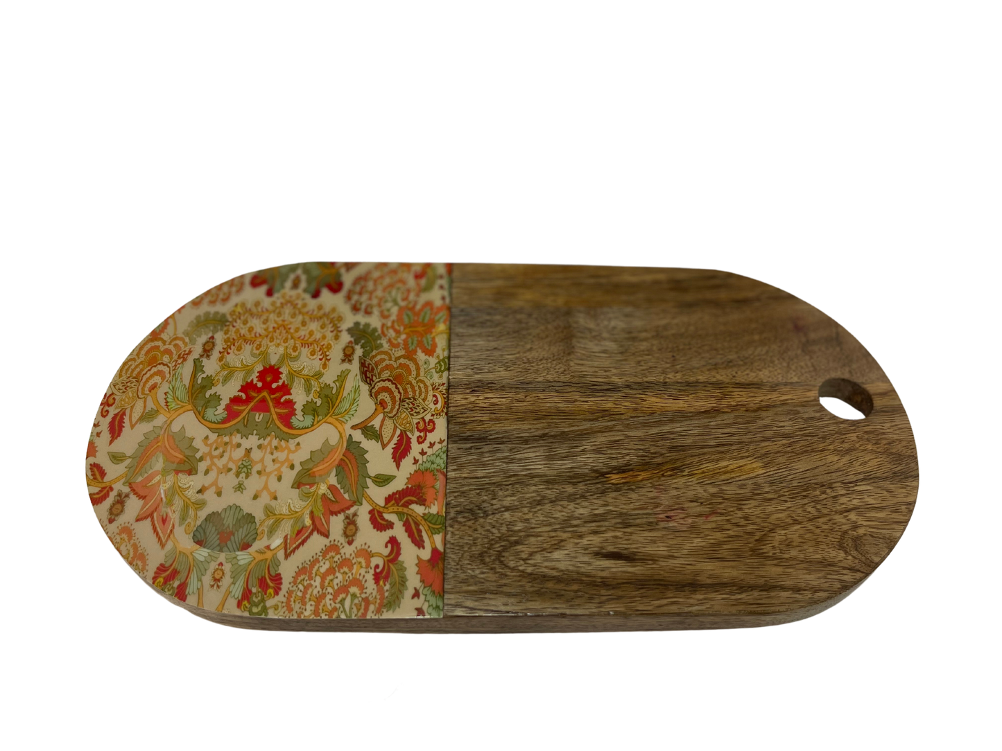 Cheese Board Charcuterie Board, Snack Serving Board With French Floral Print