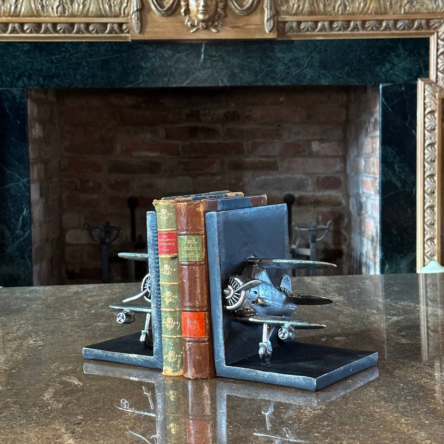 Biplane Bookends! 13cm x 14cm x 18cm