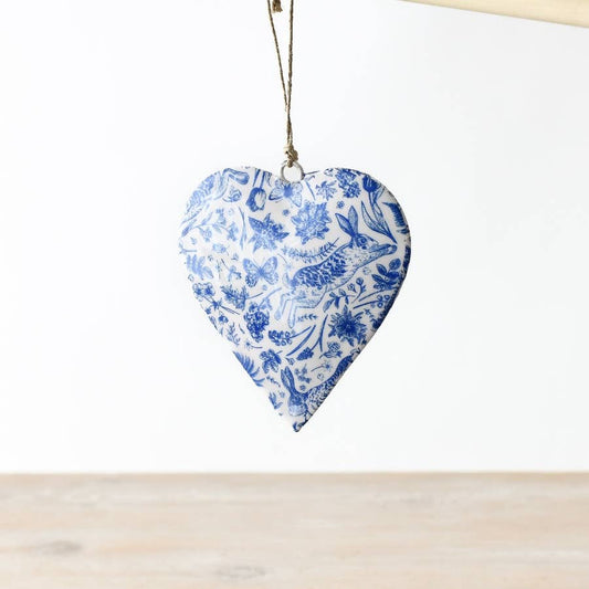 Blue Hare Heart, 10cm