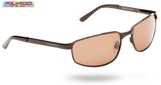 Stirl Polarized Men's Driving Sunglasses — 2 Colours with black frames and copper polarized lenses
