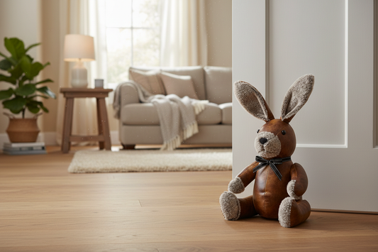 Faux Leather Rabbit Doorstop