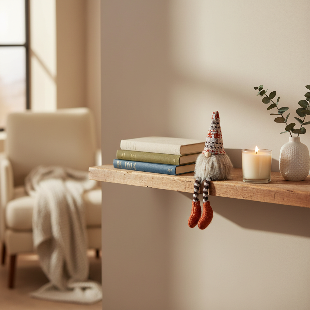 Shelf Sitting Gonk, H19cm