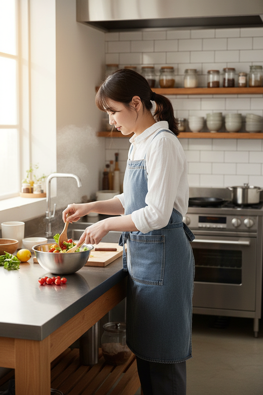 Heavy-Duty Cotton Canvas Denim Apron