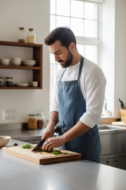 Heavy-Duty Cotton Canvas Denim Apron