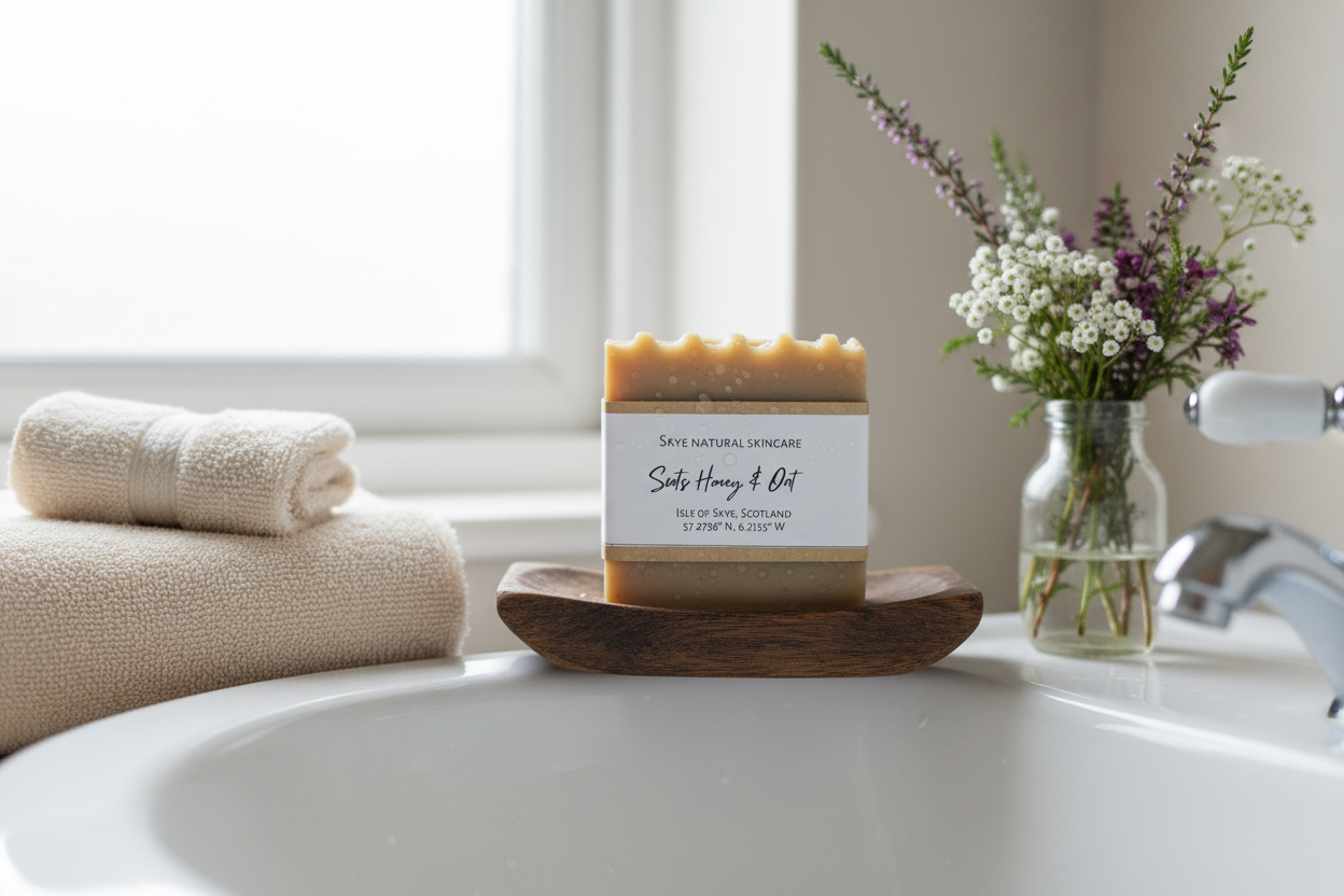 Skye Natural Skincare Soap - Scots Oat & Honey