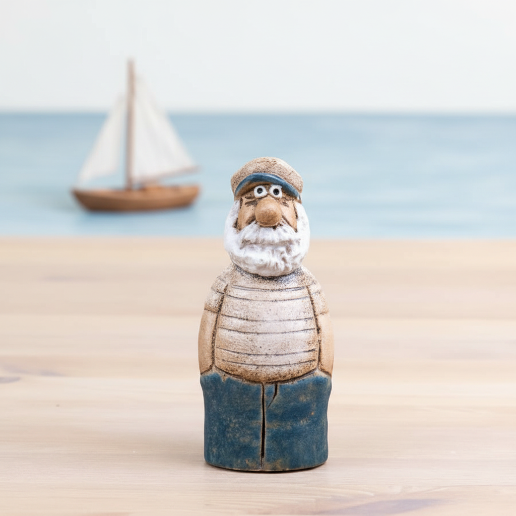 Speckled Blue Sailor Ornament 12.8cm