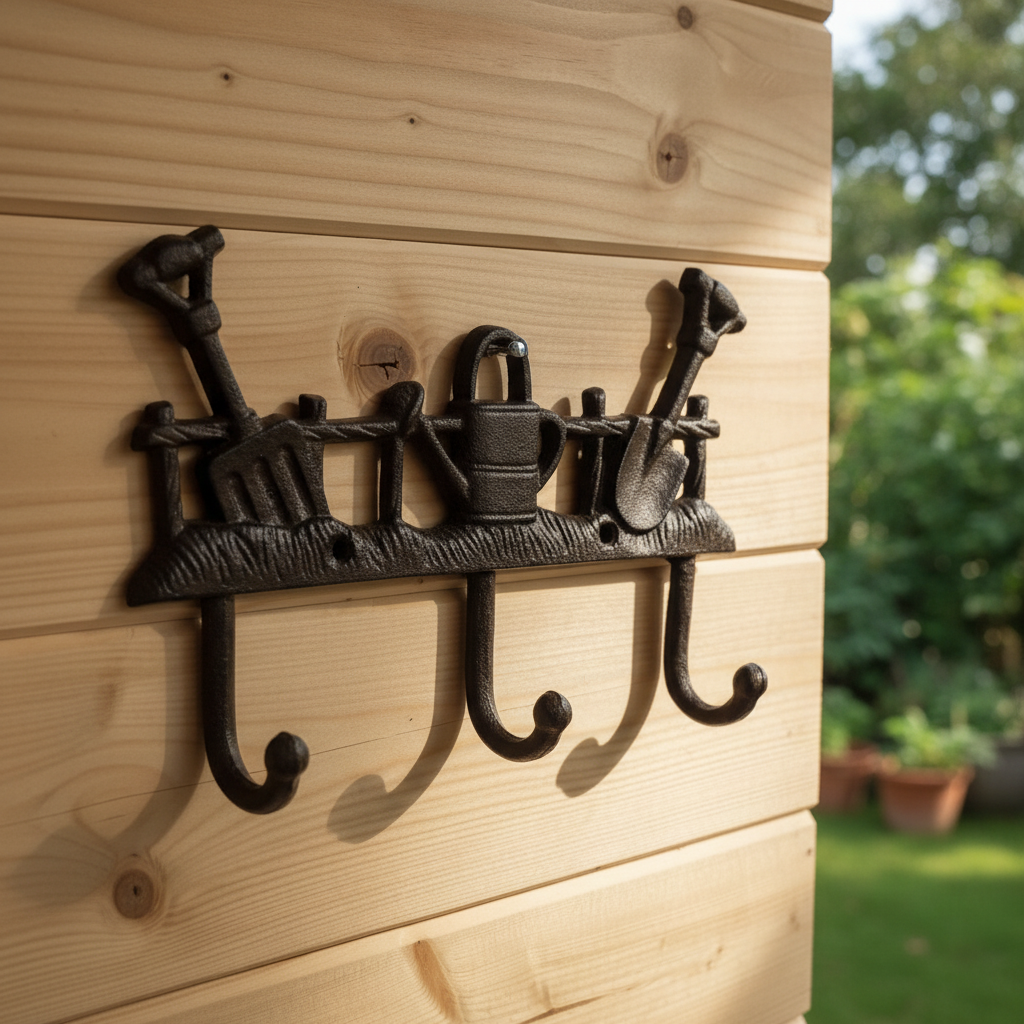 Cast Iron Garden Novelty Coat Hooks