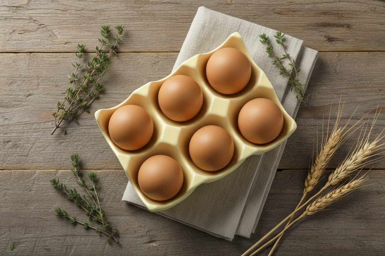Ceramic Egg Holder - Yellow