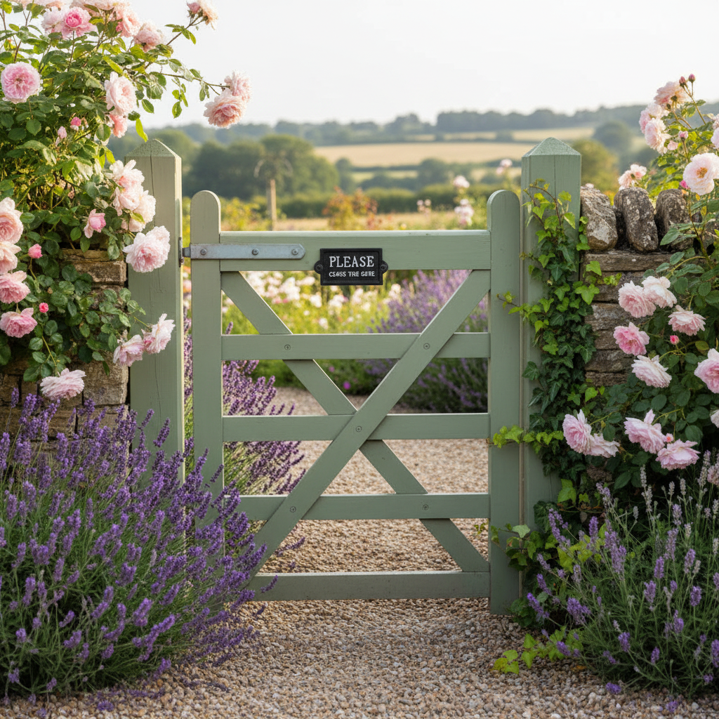 Please Close The Gate, 12.7cm In Jet Black cast Iron