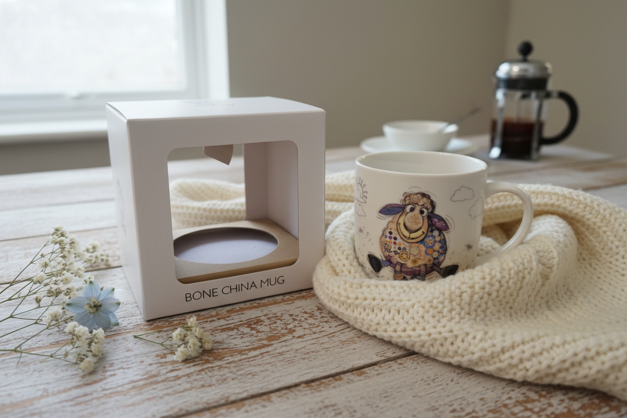 Bug Art Sasha Sheep Mug with presentation box