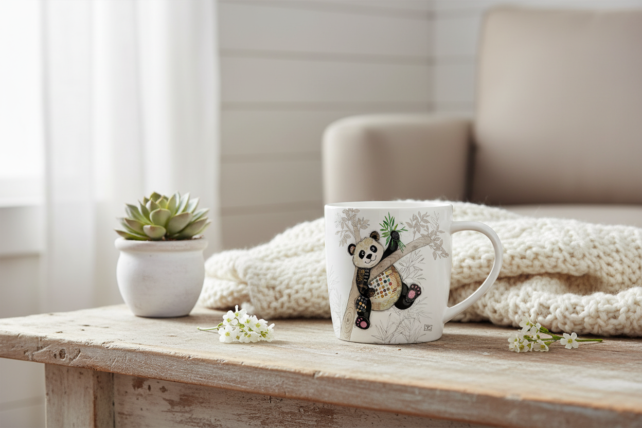 Bug Art Po Zi Panda Mug with presentation box