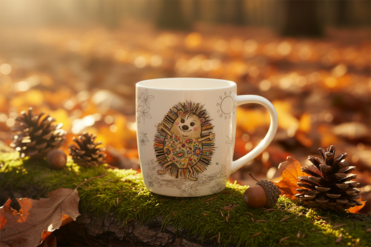 Bug Art Hattie Hedgehog Mug with presentation box