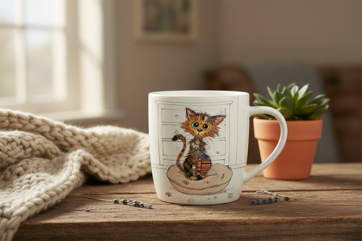 Bug Art Kimba Kitten Mug with presentation box