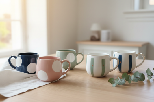Nordic Ceramic Mug 370ml | Scandinavian Design Coffee Mug