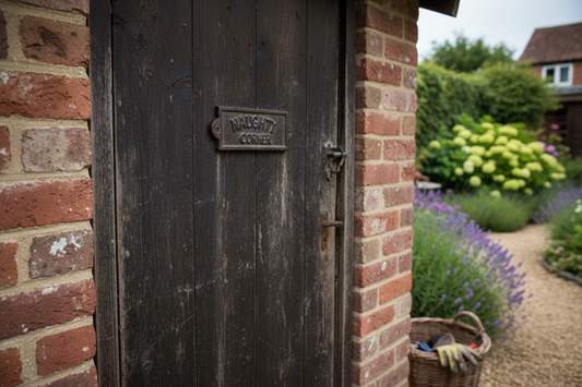 Naughty Corner Cast Iron Wall Sign