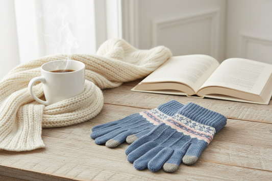 Nordic Style Gloves - Blue