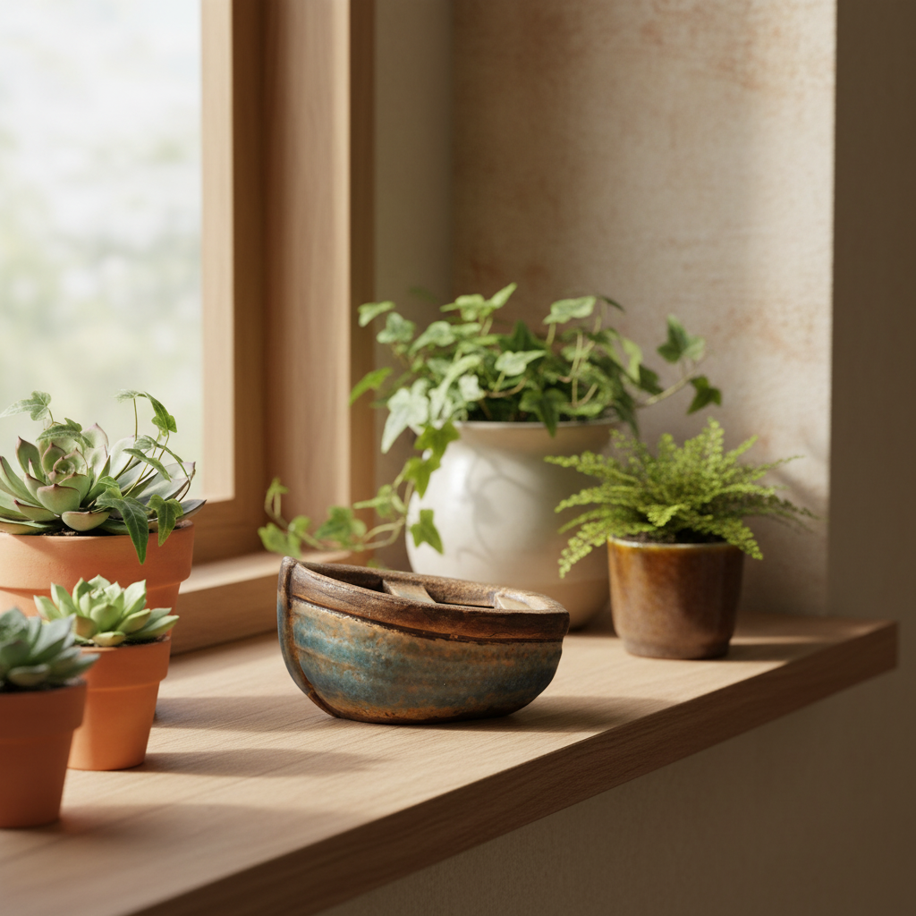 Ceramic Boat Ornament 9x6.2x5.1 cm (small)