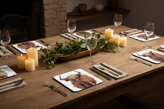 Cow Placemats (Sold in Pairs)-handmade in the UK- Very High quality
