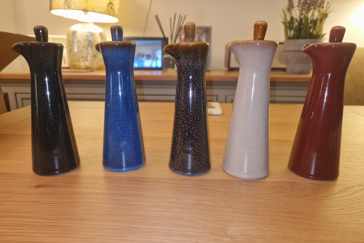 Japanese Kiln-Change Ceramic Condiment Bottle