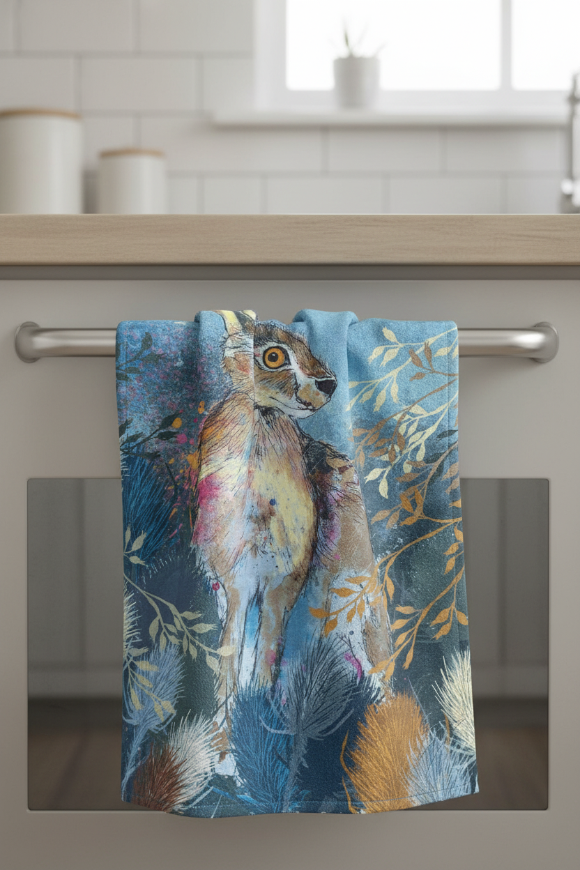 Hare Tea Towel