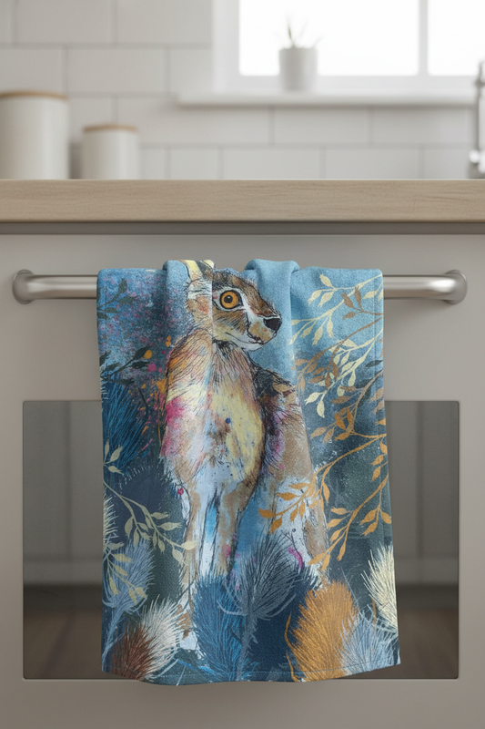 Hare Tea Towel