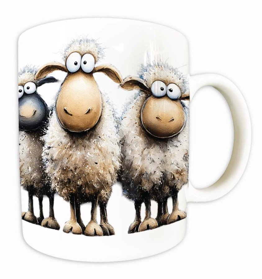 The Sheepies Characterful Art Mug