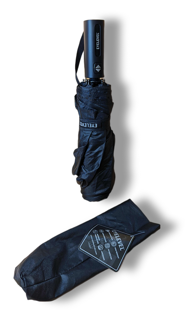 Auto Open & Close Compact Umbrella - Classic Black - L33cm Closed