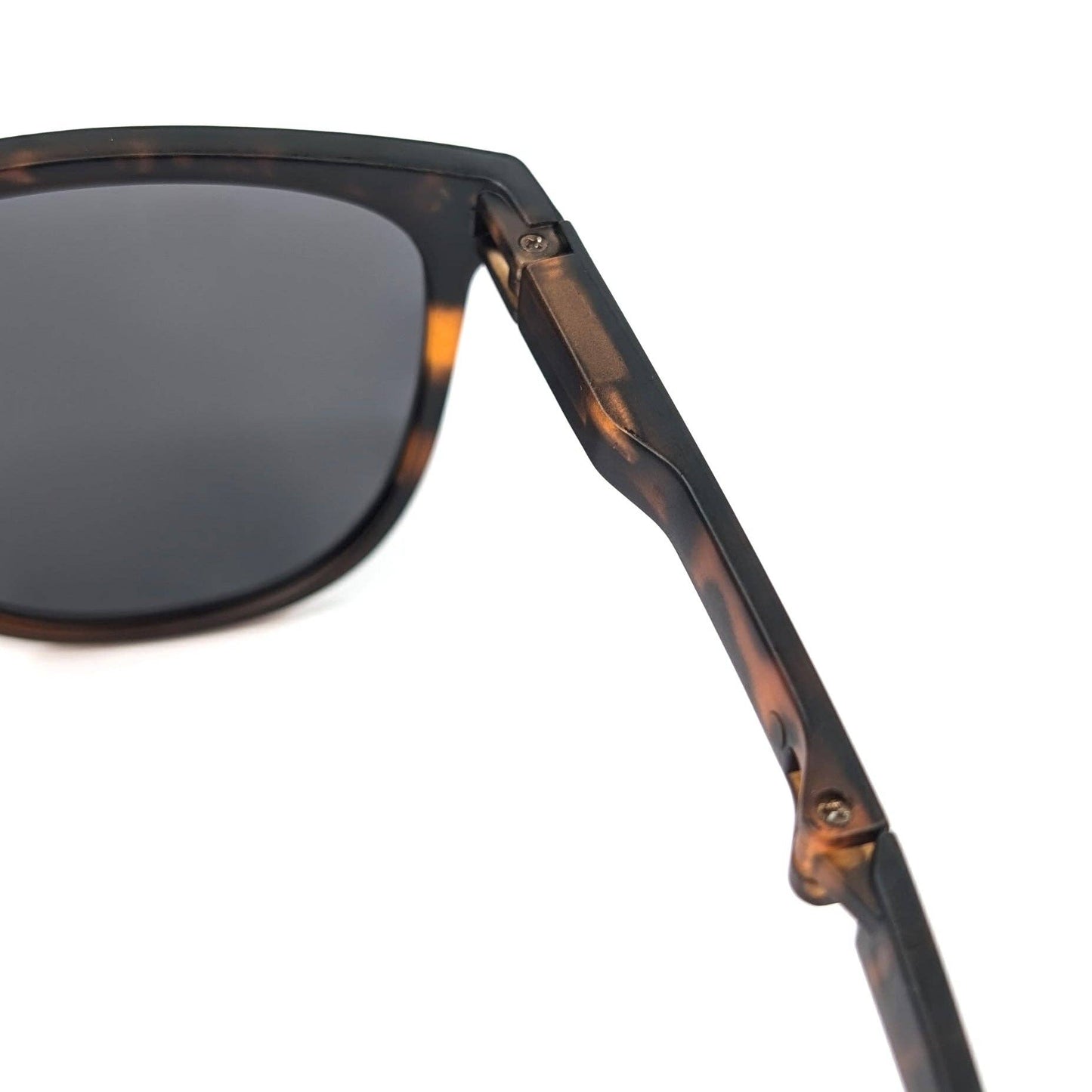 Sorelli - Matte Foldable Polarised Sunglasses (with Case & Cleaner) - Tortoise Shell