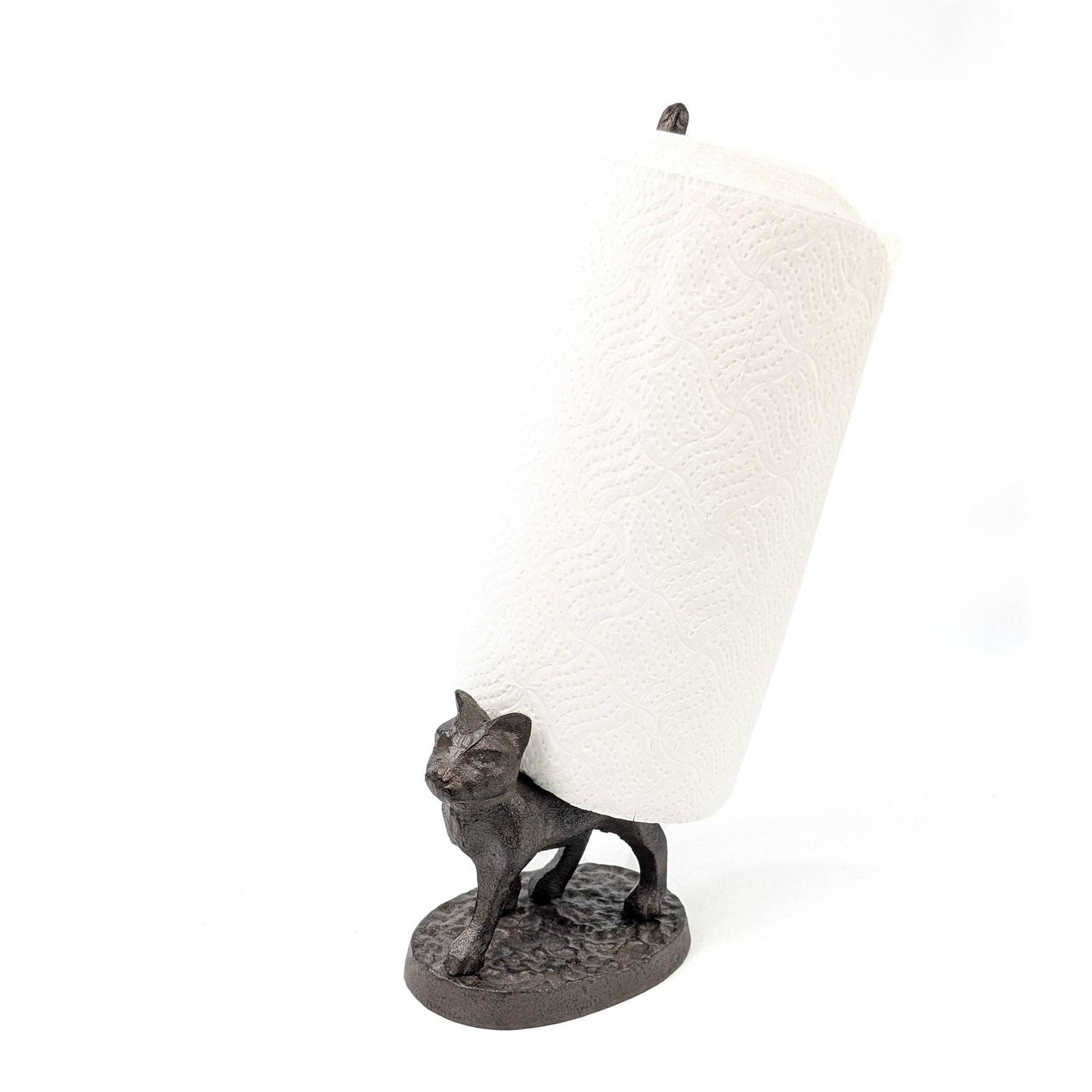 Cast Iron Kitchen/Bathroom Paper Holder - Cat