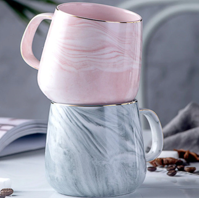Marble Gold Inlay Mug