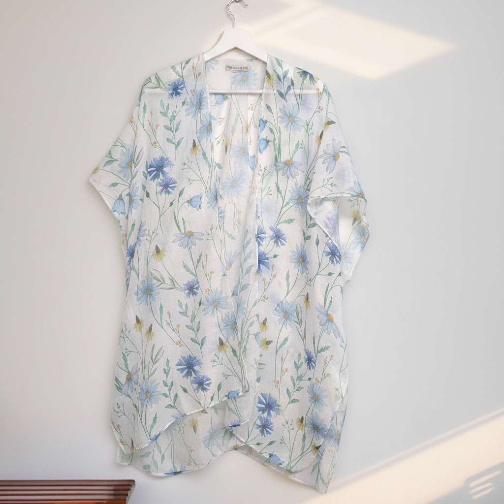 Blue Cornflower Kaftan - Clean Hanger