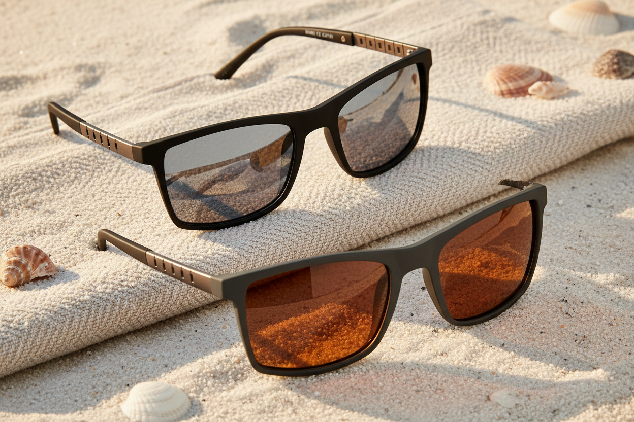 Bondi Sunglasses Full Frame Beach Hero Shot