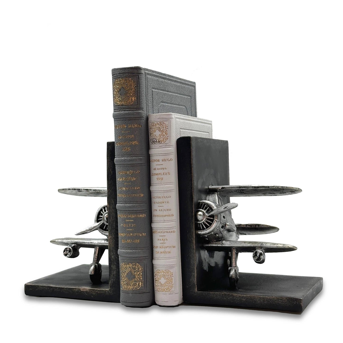 Biplane Bookends! 13cm x 14cm x 18cm