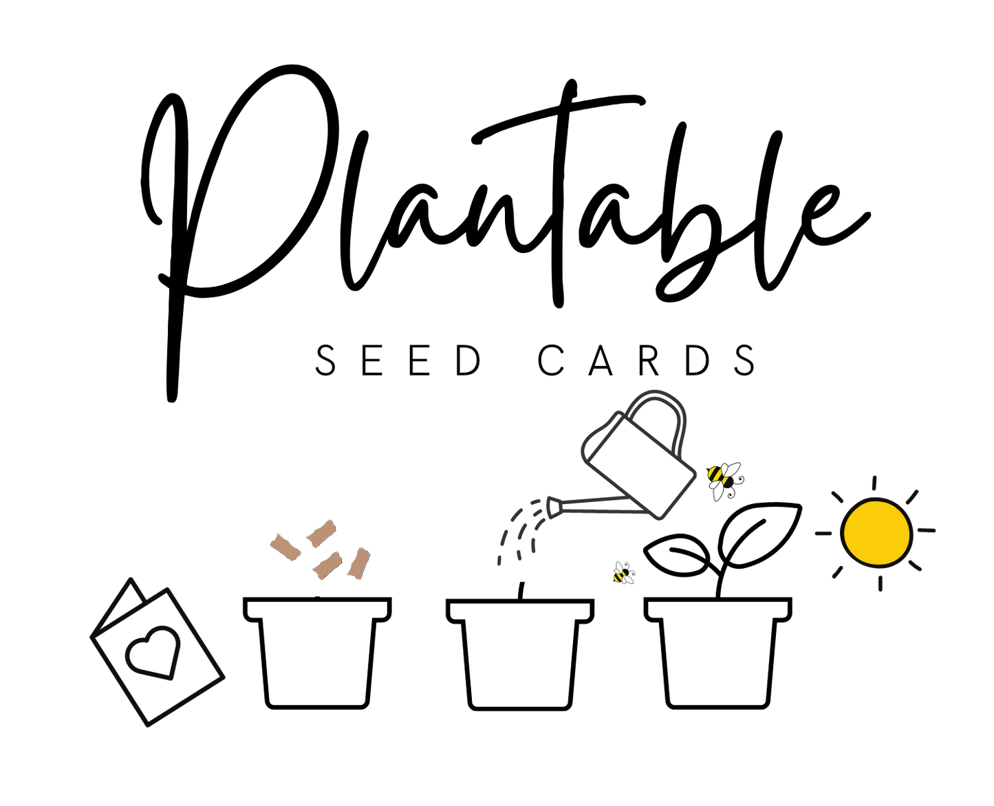 Plantable Greeting Card- Valentines- I Love You With All My