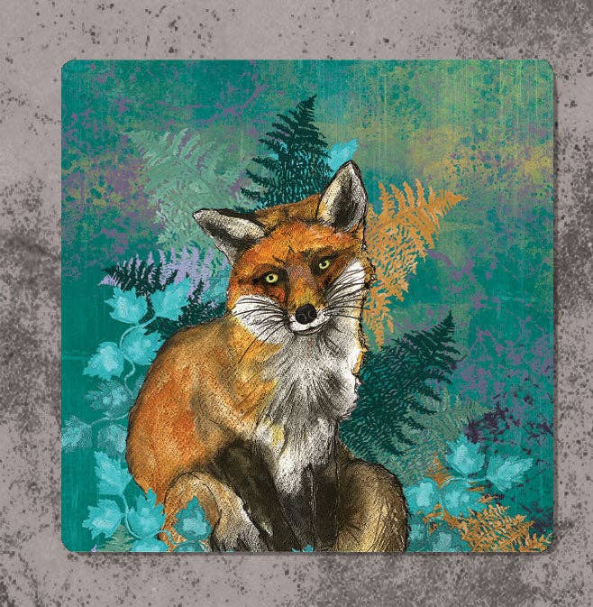 Fox Coasters (Sold in Pairs)-handmade in the UK- Very High quality