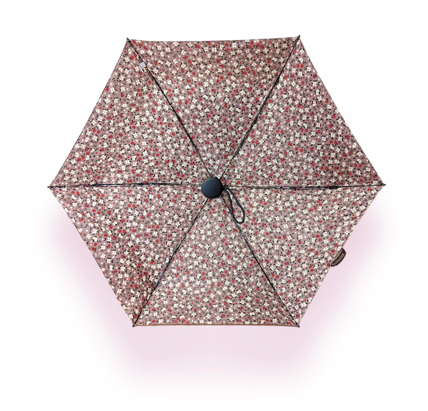 Super Mini Compact Umbrella - 5 Floral Patterns - L18cm Closed
