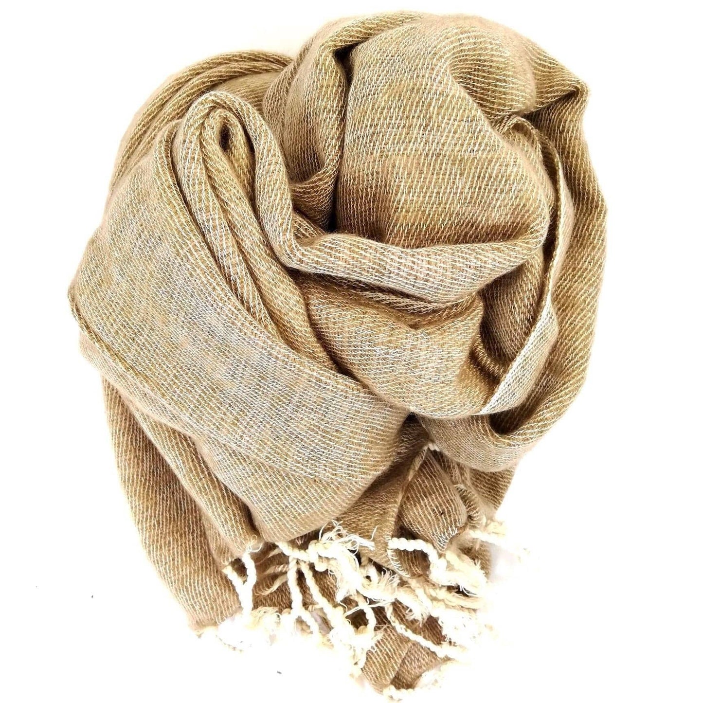 Nepali Shawls - Oatmeal -Ethically produced in Nepal