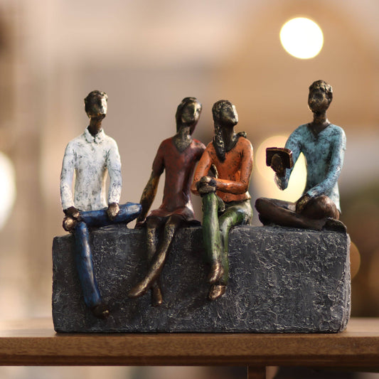 "Just Good Friends" Sculpture H23cm - A celebration of friendship