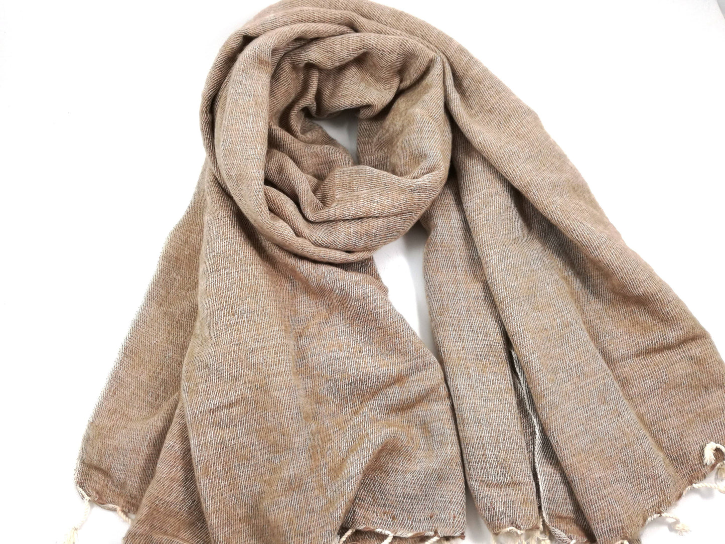 Nepali Shawls - Oatmeal -Ethically produced in Nepal