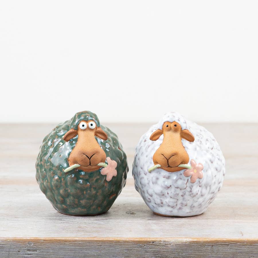 Green Sheep Ornament  H8.3cm