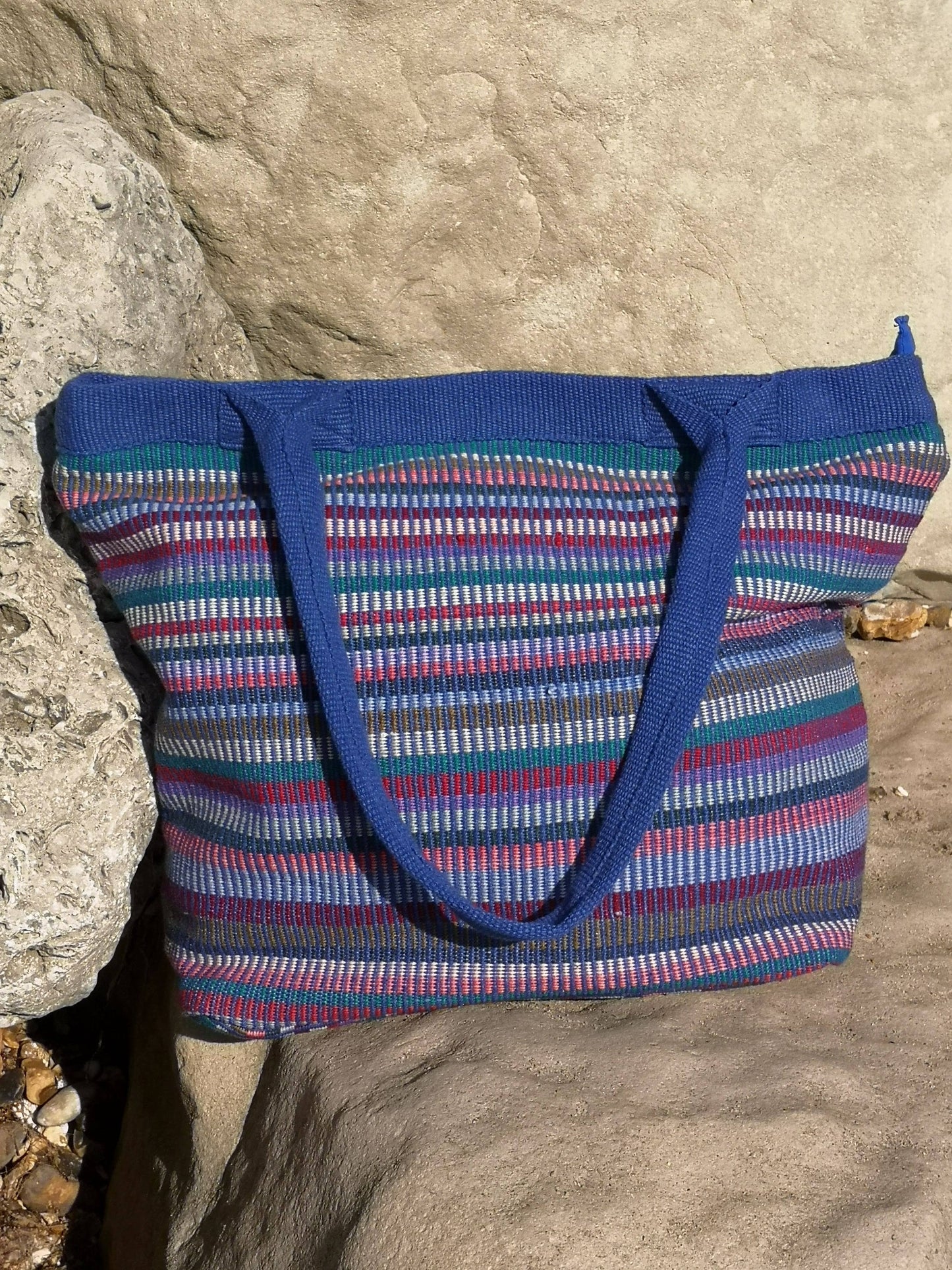 Handwoven Cotton Shopping Bag- Ethically produced in Nepal (3 colours!)