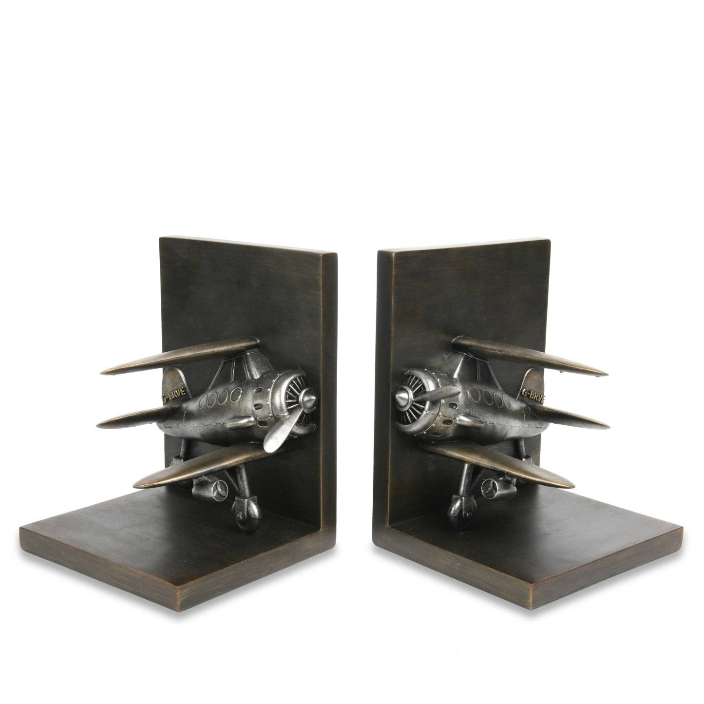 Biplane Bookends! 13cm x 14cm x 18cm