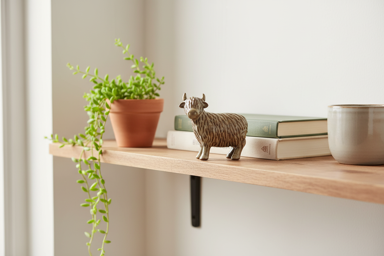 Glazed Highland Cow 11.2cm - Shelf