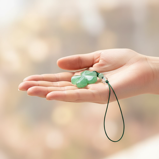 Green Aventurine Keychain lifestyle hero shot